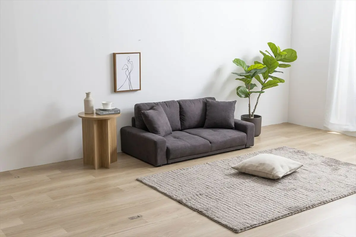 Lottie 2人掛けローソファ　グレー Lottie 2人掛けローソファ | インテリア家具の卸・仕入れ・製造