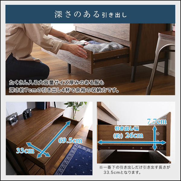 ヴィンテージ風チェストラック オールチェストタイプ【VINCERO-ヴィンチェロ-】 - 画像 (8)
