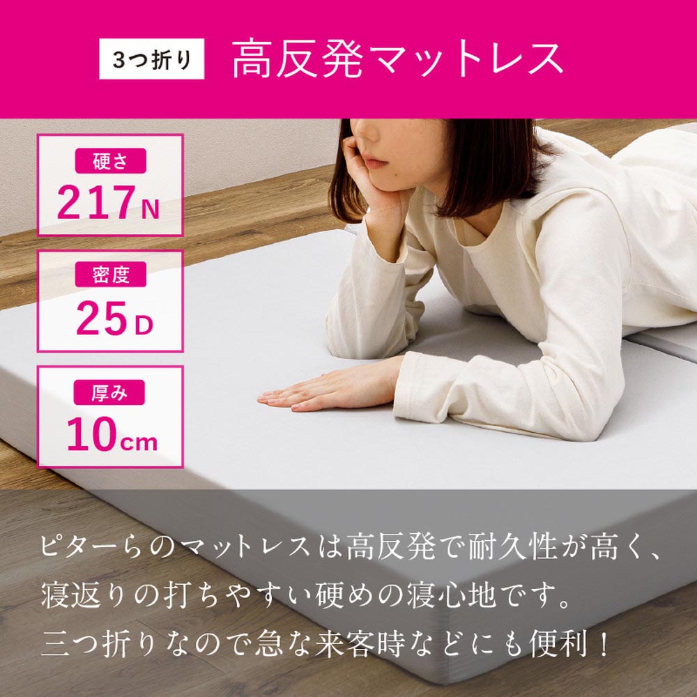 ピターら 敷パッド単品/敷パッド+マットレスセット - 画像 (8)