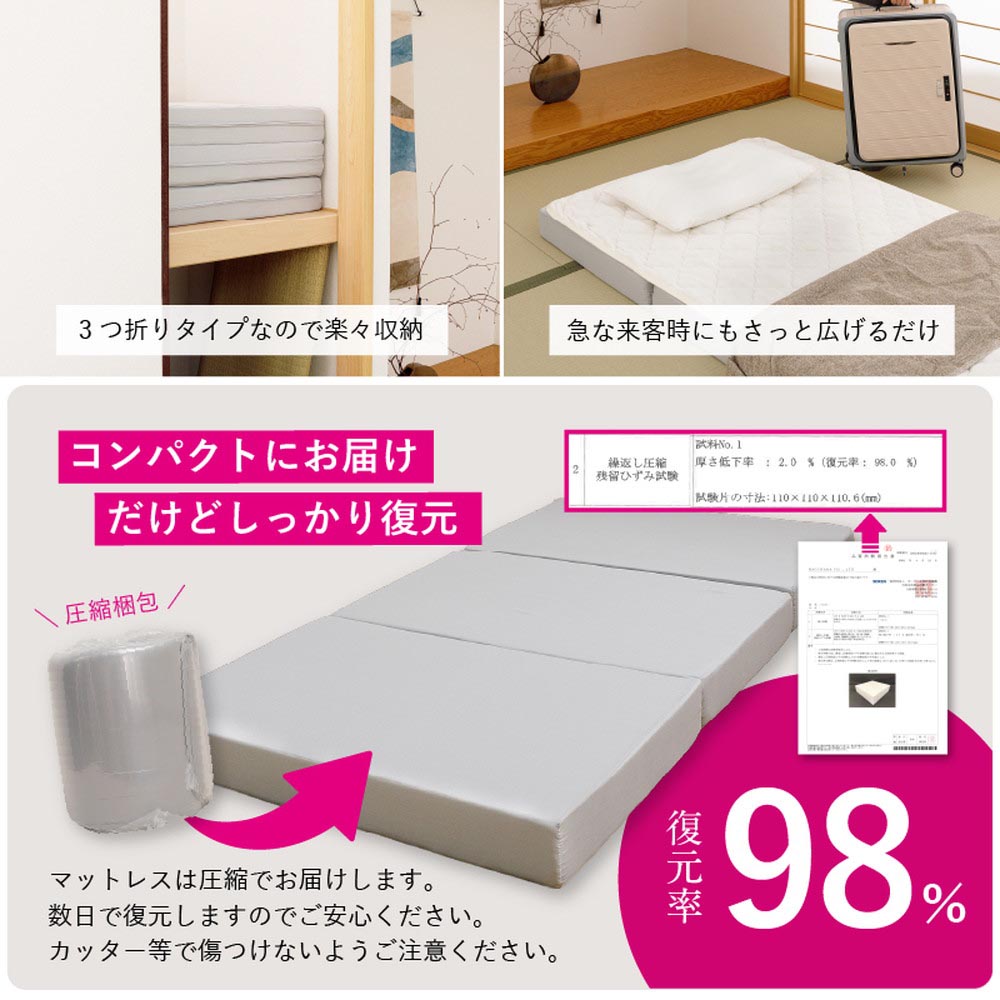 ピターら 敷パッド単品/敷パッド+マットレスセット - 画像 (9)